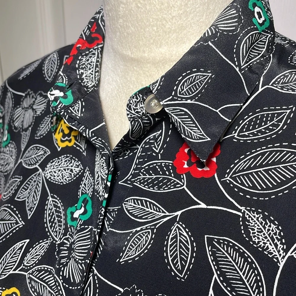 Vintage Alfred Dunner‎ Floral Matching Skirt & Top Set Size 12/14